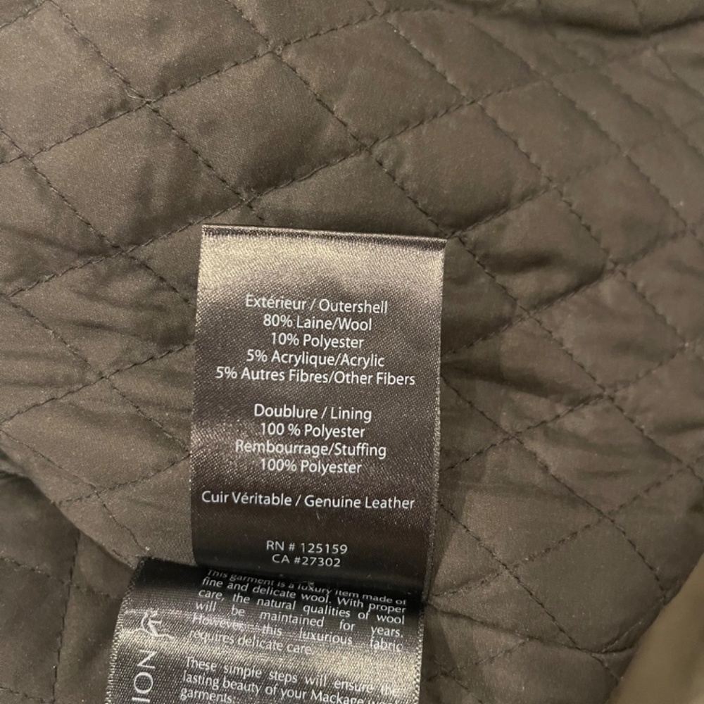 Mackage leather jacket - Picture 4 of 4